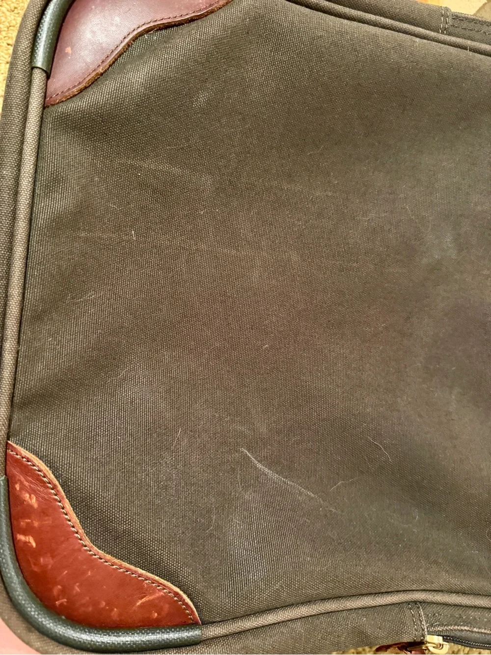 ORVIS Luggage Set: Two-Piece Canvas Carry-On and Briefcase